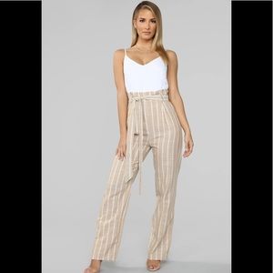 Stripe jumpsuit